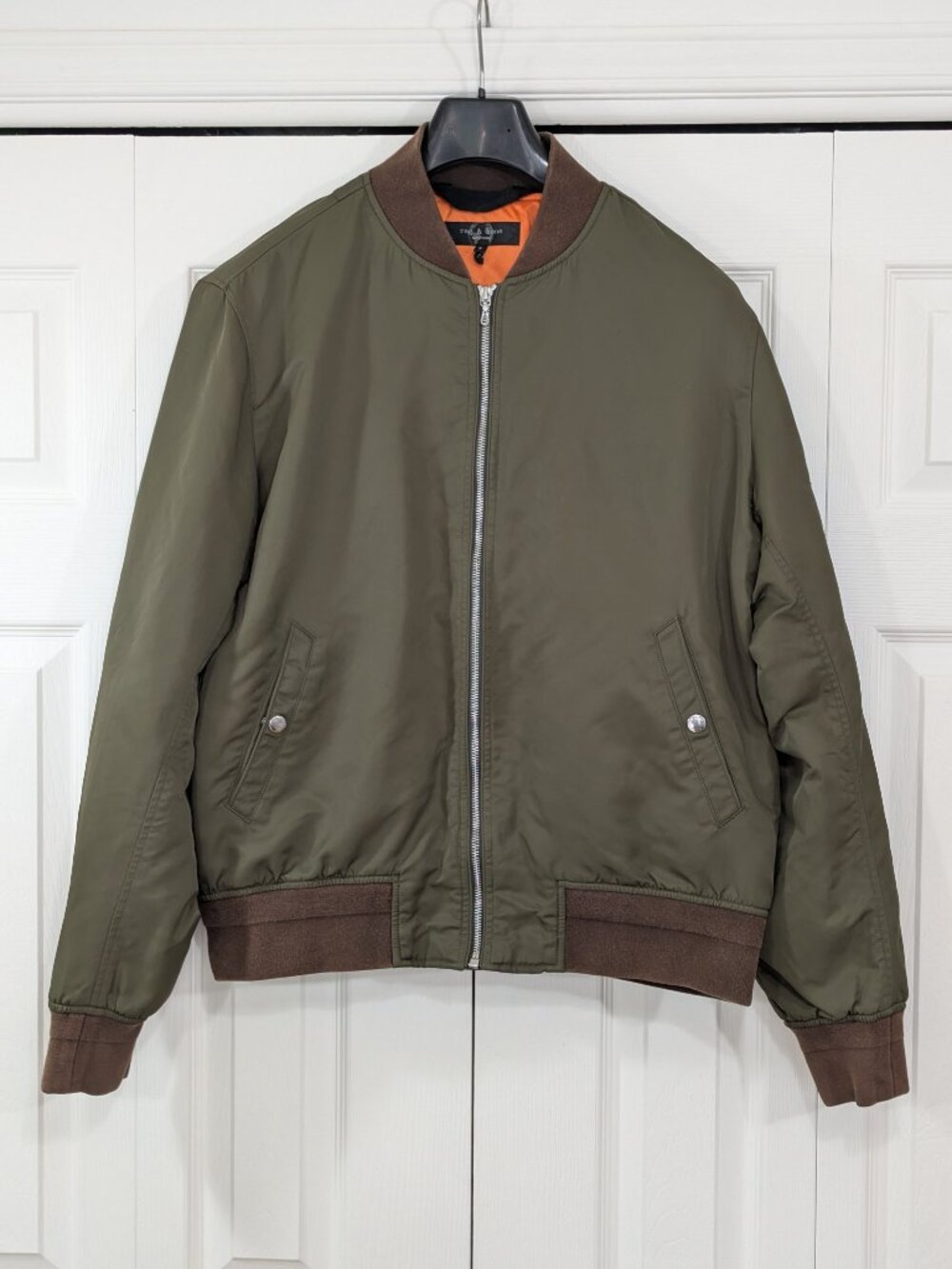 Rag & Bone New York - Khaki Green Bomber Jacket